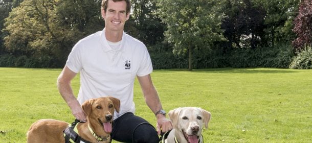 Il tennista Andy Murray scende in campo per il WWF contro il bracconaggio