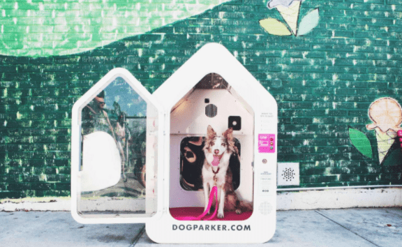 Dog parker: la cuccia tecnologica per lasciare i cani davanti ai negozi