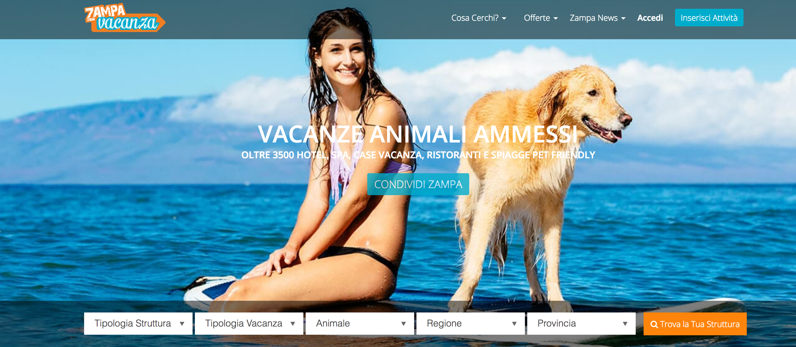 Vacanze con gli animali: un sito rende tutto più semplice