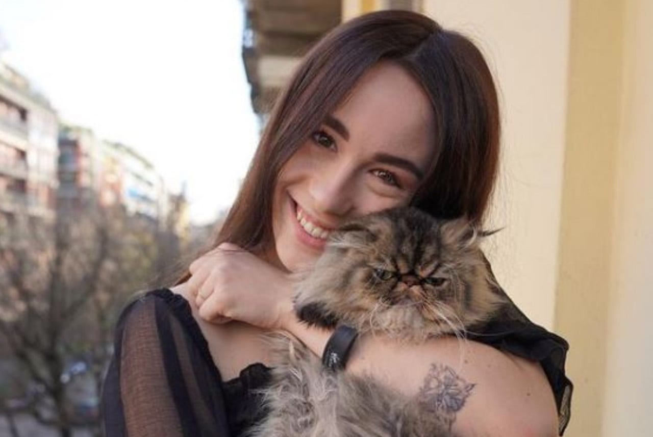 Aurora Ramazzotti gatto