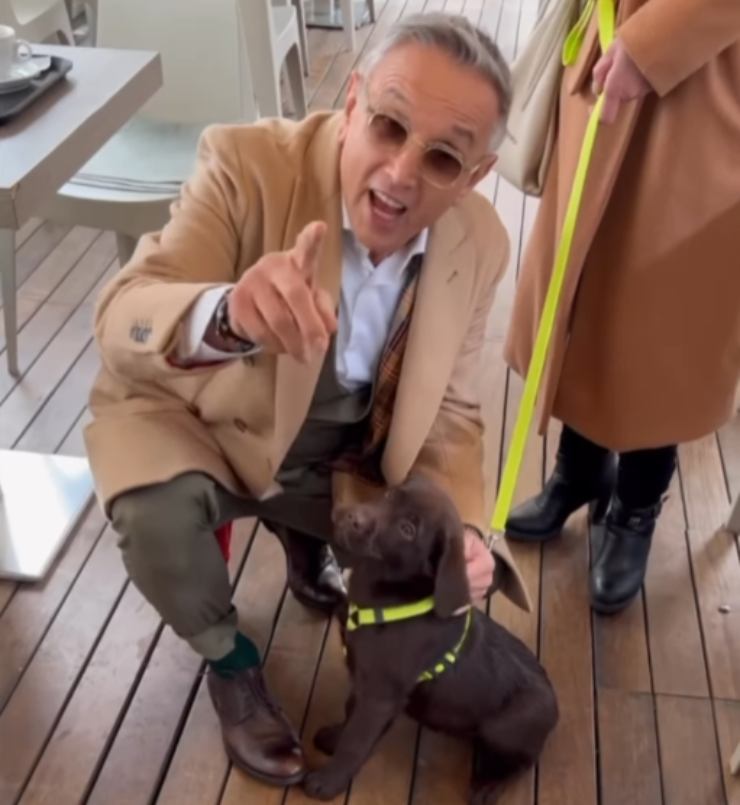 Bruno Barbieri animale da compagnia cane totò