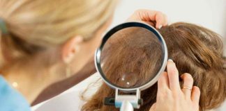 Pidocchi controllo lente di ingrandimento