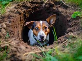 Perché il cane scava delle buche