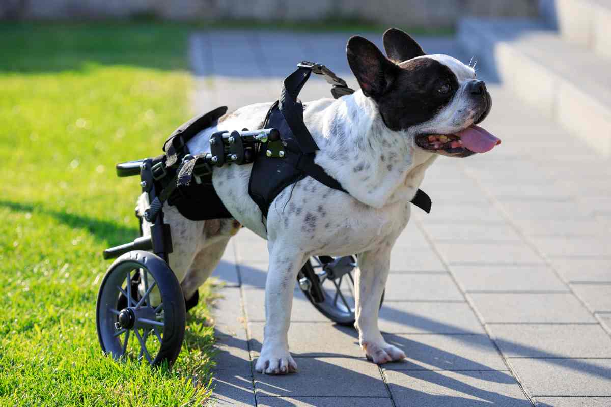 Cane paralizzato