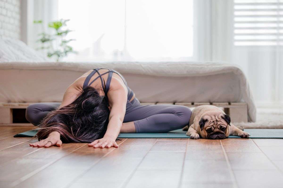 Puppy yoga