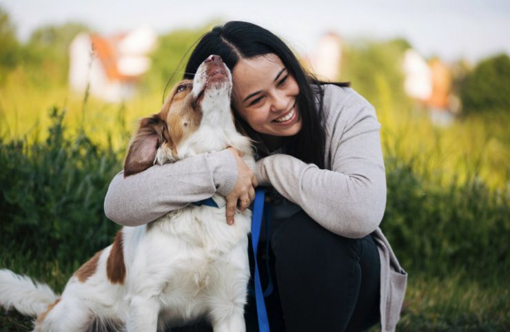 dimostrazioni d'affetto cane