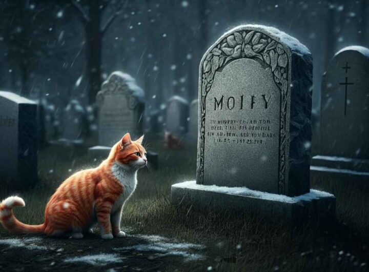 Il gatto fedele che ha vegliato per 7 anni sulla tomba del suo amico umano