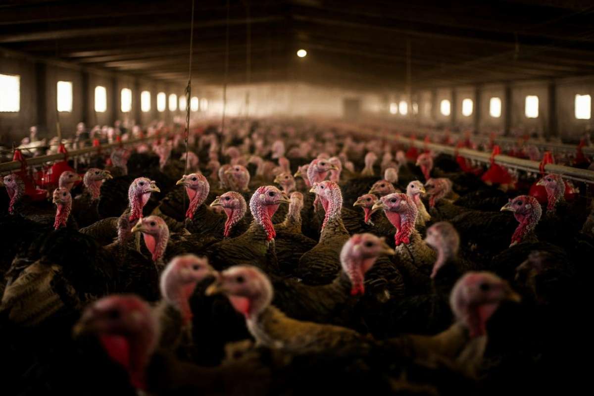 Scandalo a Rieti: allevamento di tacchini sospeso per maltrattamenti e sfruttamento degli animali