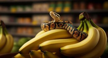 Serpente velenoso trovato in un carico di banane dall’Ecuador: la scoperta che sorprende tutti