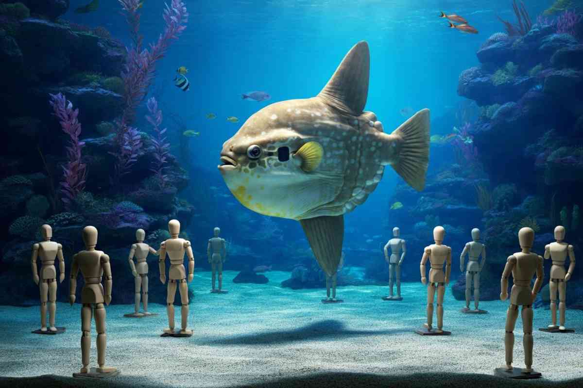 Un acquario giapponese trova un modo ingegnoso per aiutare un pesce solitario durante i lavori di ristrutturazione