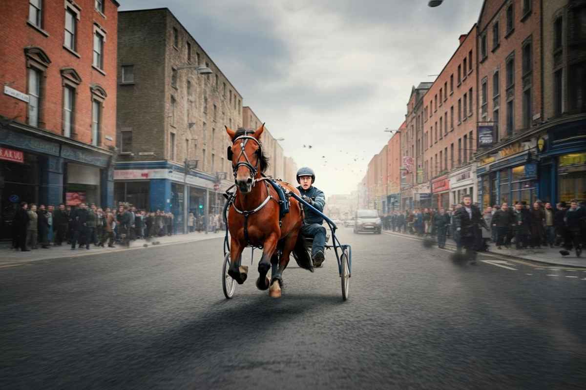 Un cavallo in fuga provoca un drammatico incidente con un autobus a Dublino: guarda il video choc