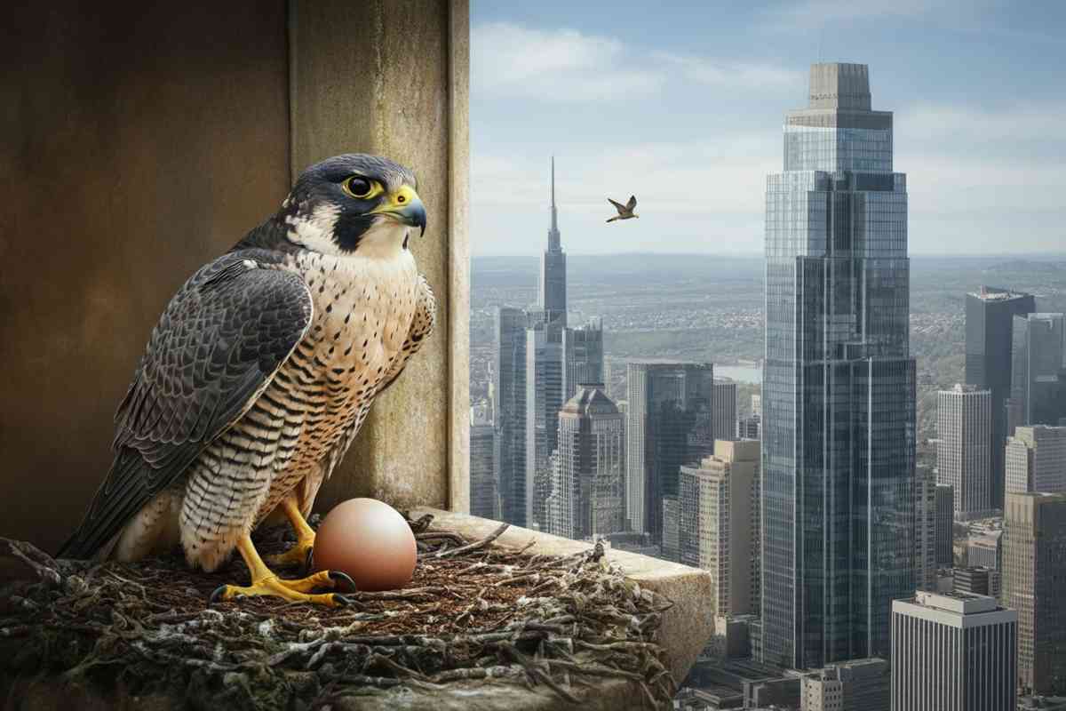 Giulia e il suo uovo: un'emozionante storia di falchi pellegrini al Pirellone di Milano
