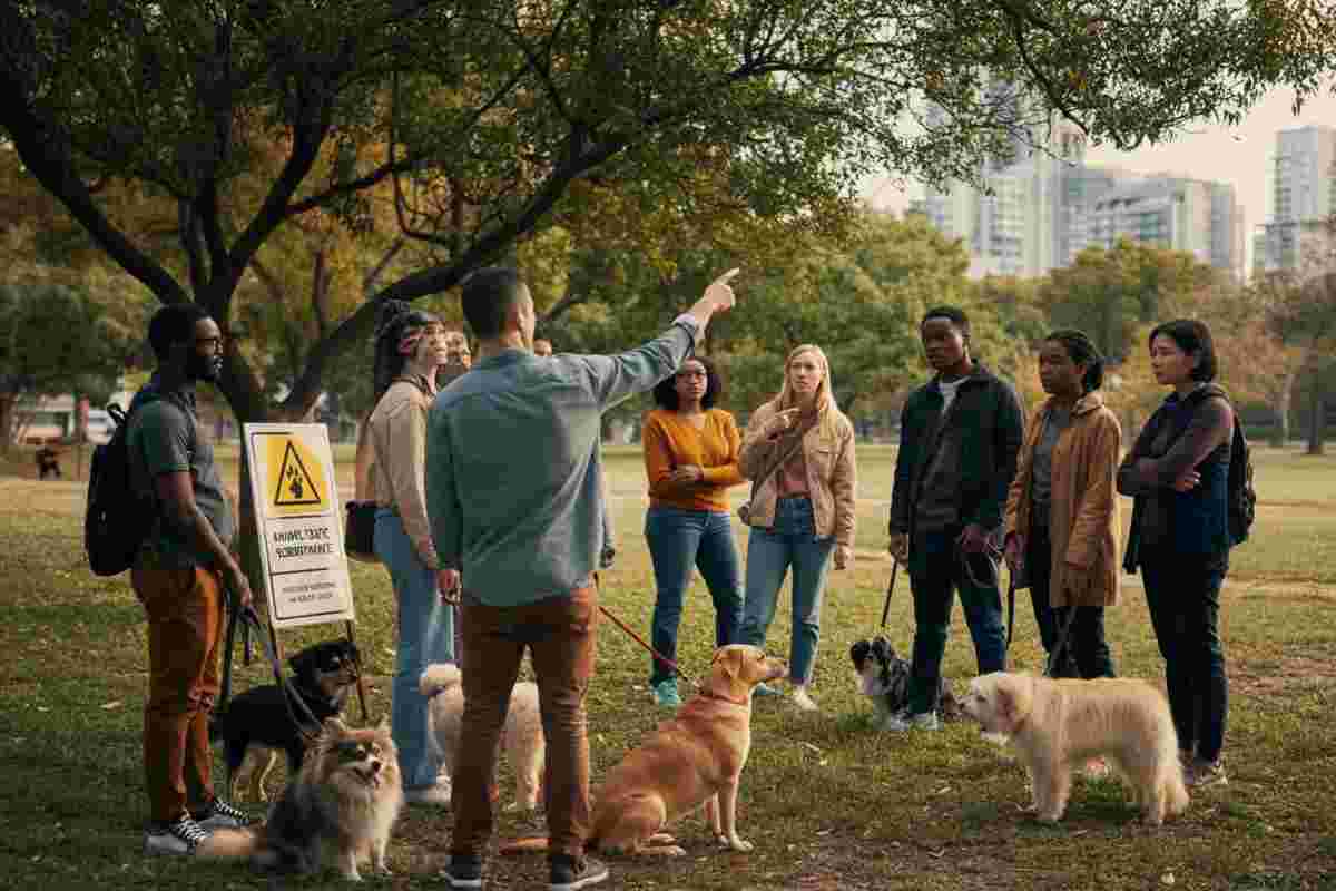 La verità dietro la candeggina sulle strade di Bari: un allarme per i cani