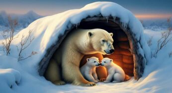 Scoperta rivoluzionaria: gli scienziati tracciano i cuccioli di orso polare nelle tane con le madri