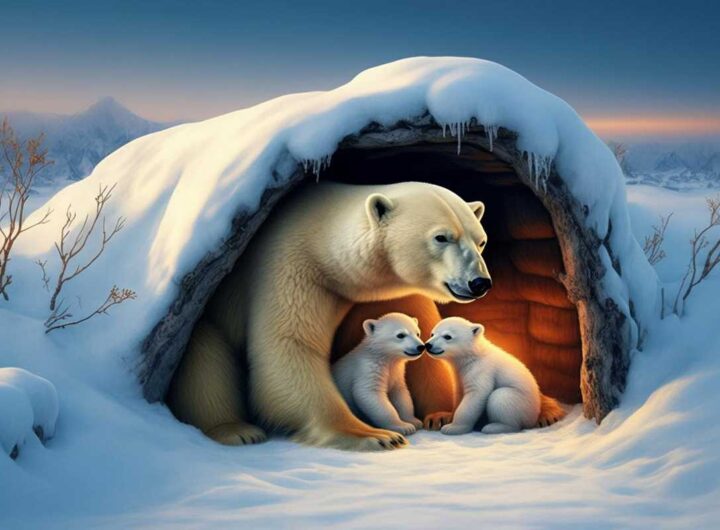 Scoperta rivoluzionaria: gli scienziati tracciano i cuccioli di orso polare nelle tane con le madri