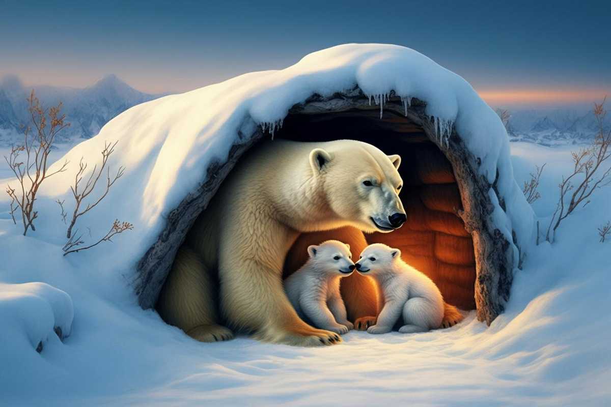 Scoperta rivoluzionaria: gli scienziati tracciano i cuccioli di orso polare nelle tane con le madri