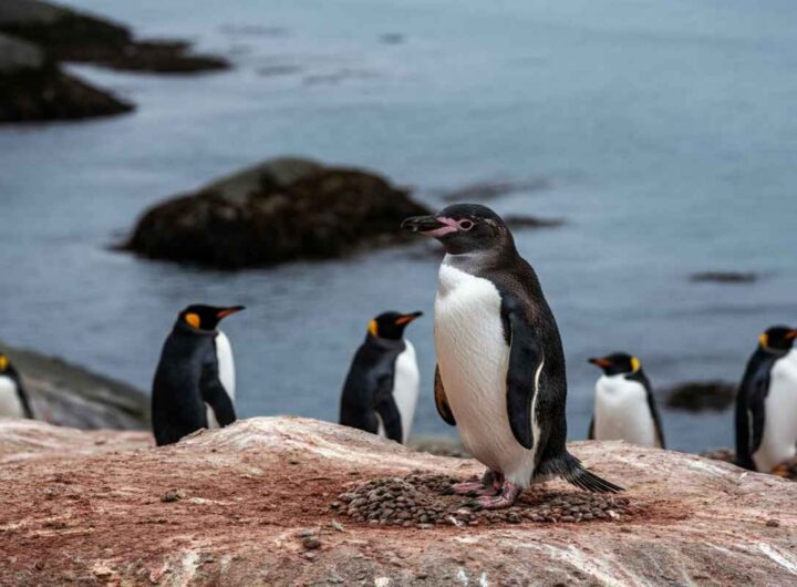 Scoperta straordinaria: avvistato un pinguino melanico con piumaggio completamente nero
