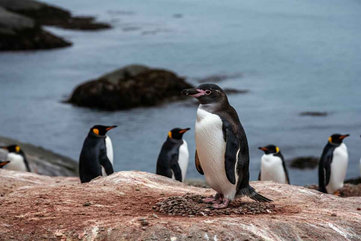 Scoperta straordinaria: avvistato un pinguino melanico con piumaggio completamente nero