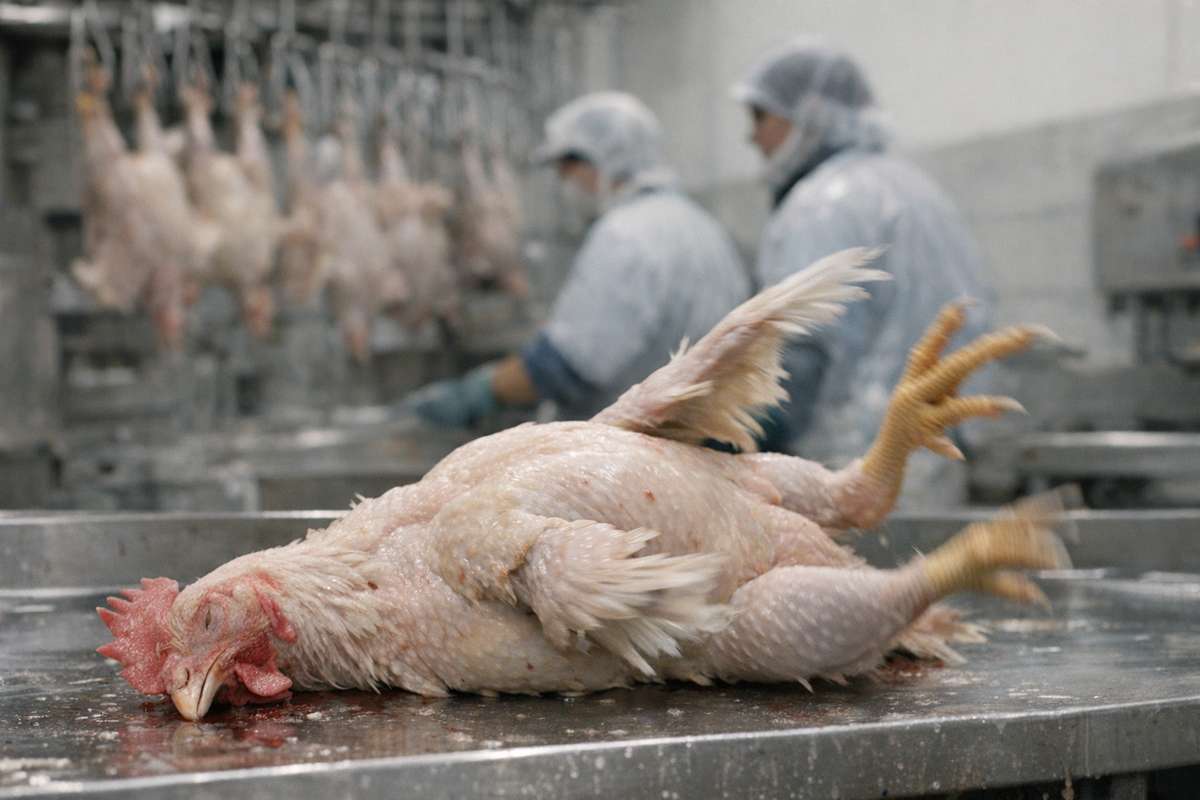 Perché vedere un pollo muoversi dopo la macellazione non significa che sia ancora vivo