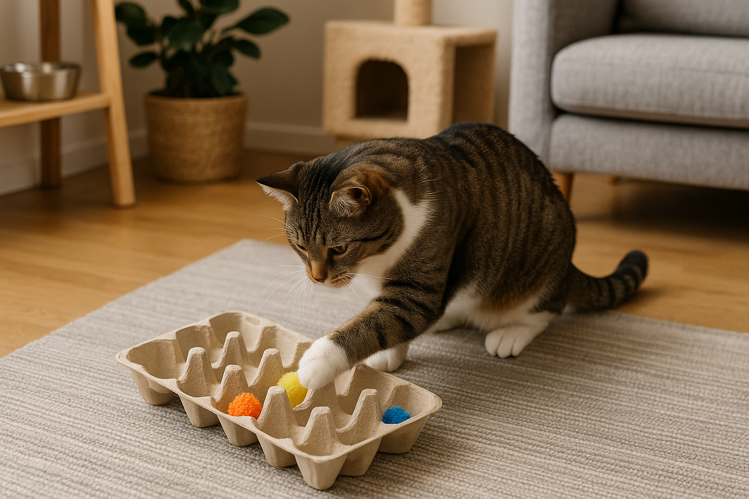 arricchimento ambientale gatti — Arricchimento ambientale per gatti indoor: giochi, spazi verticali e stimoli mentali (2