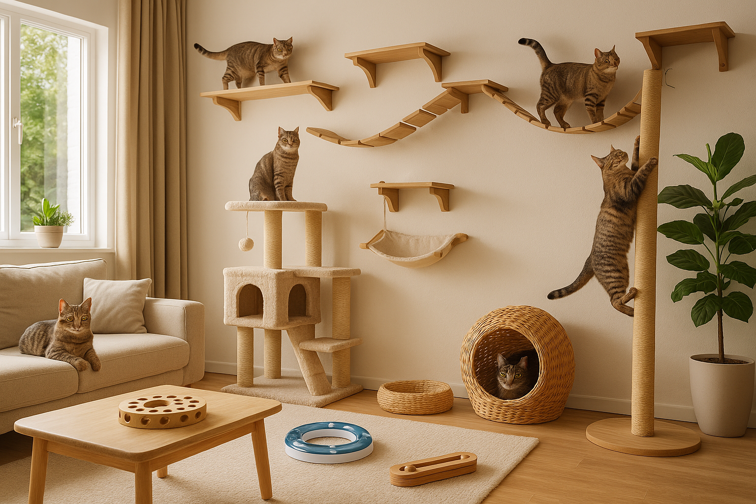 Gatti indoor: arricchimento ambientale per una vita stimolante e felice