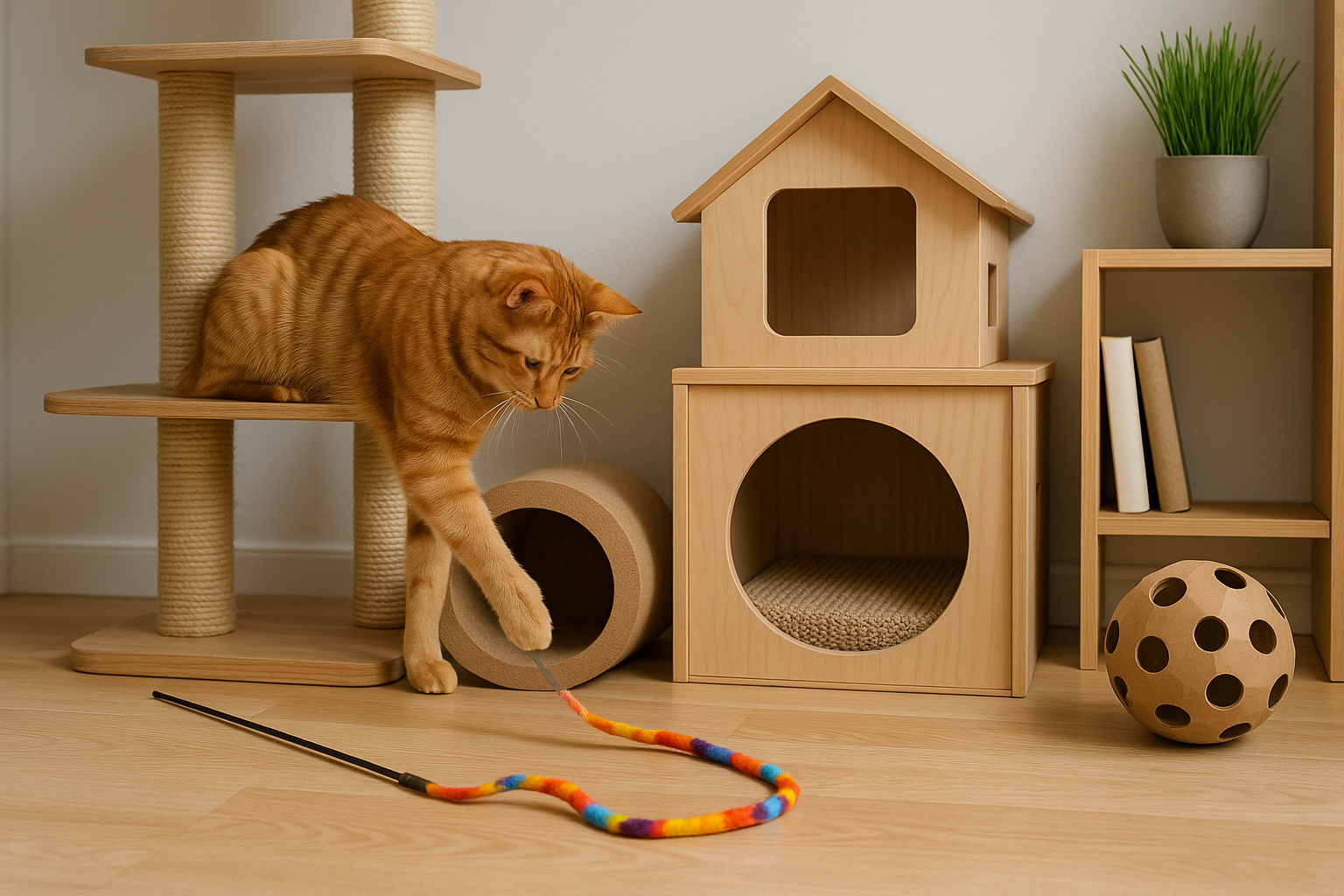 arricchimento ambientale gatti — Gatti indoor: come creare un ambiente stimolante e consapevole