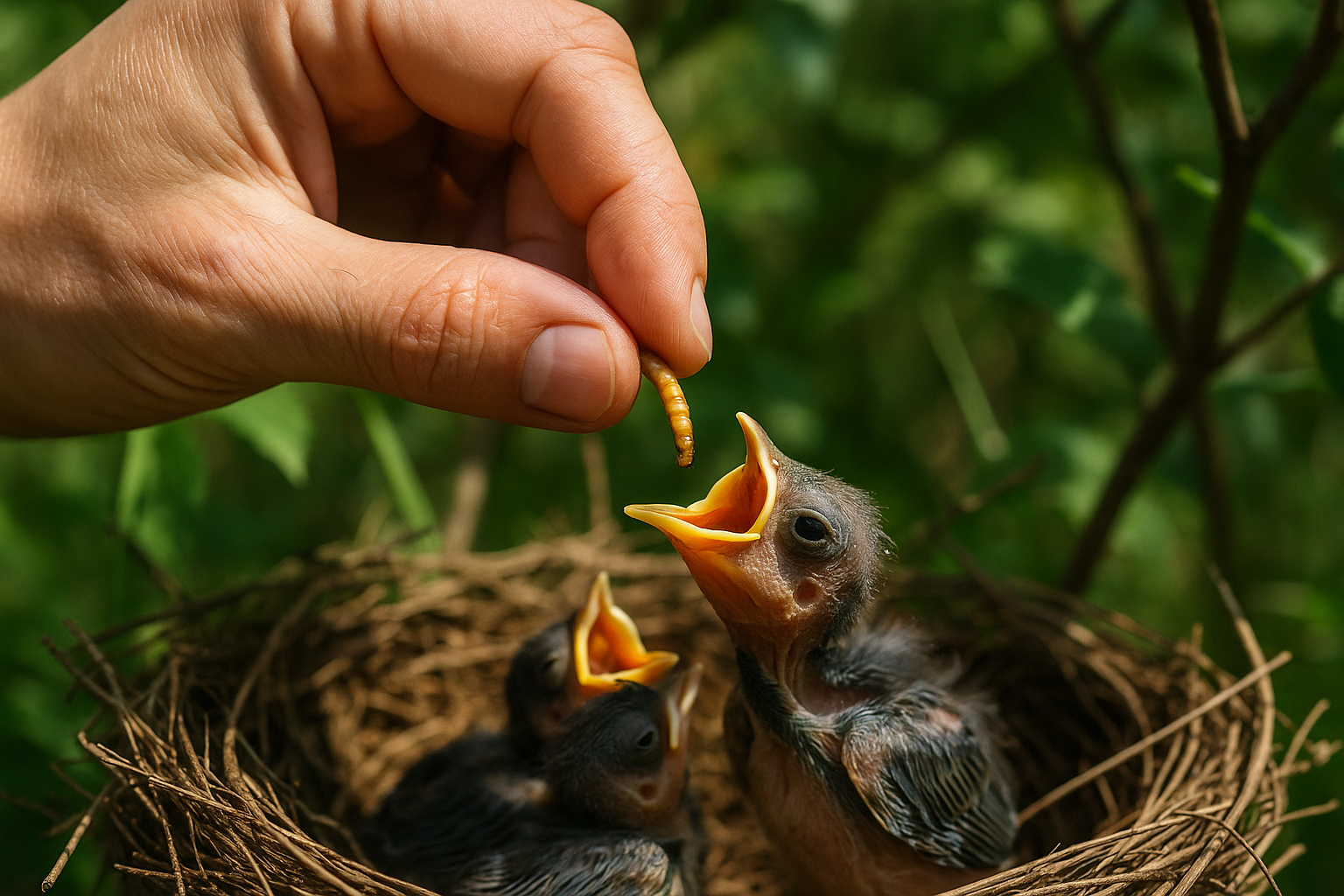 Come nutrire i piccoli uccellini: la guida completa per chi li trova
