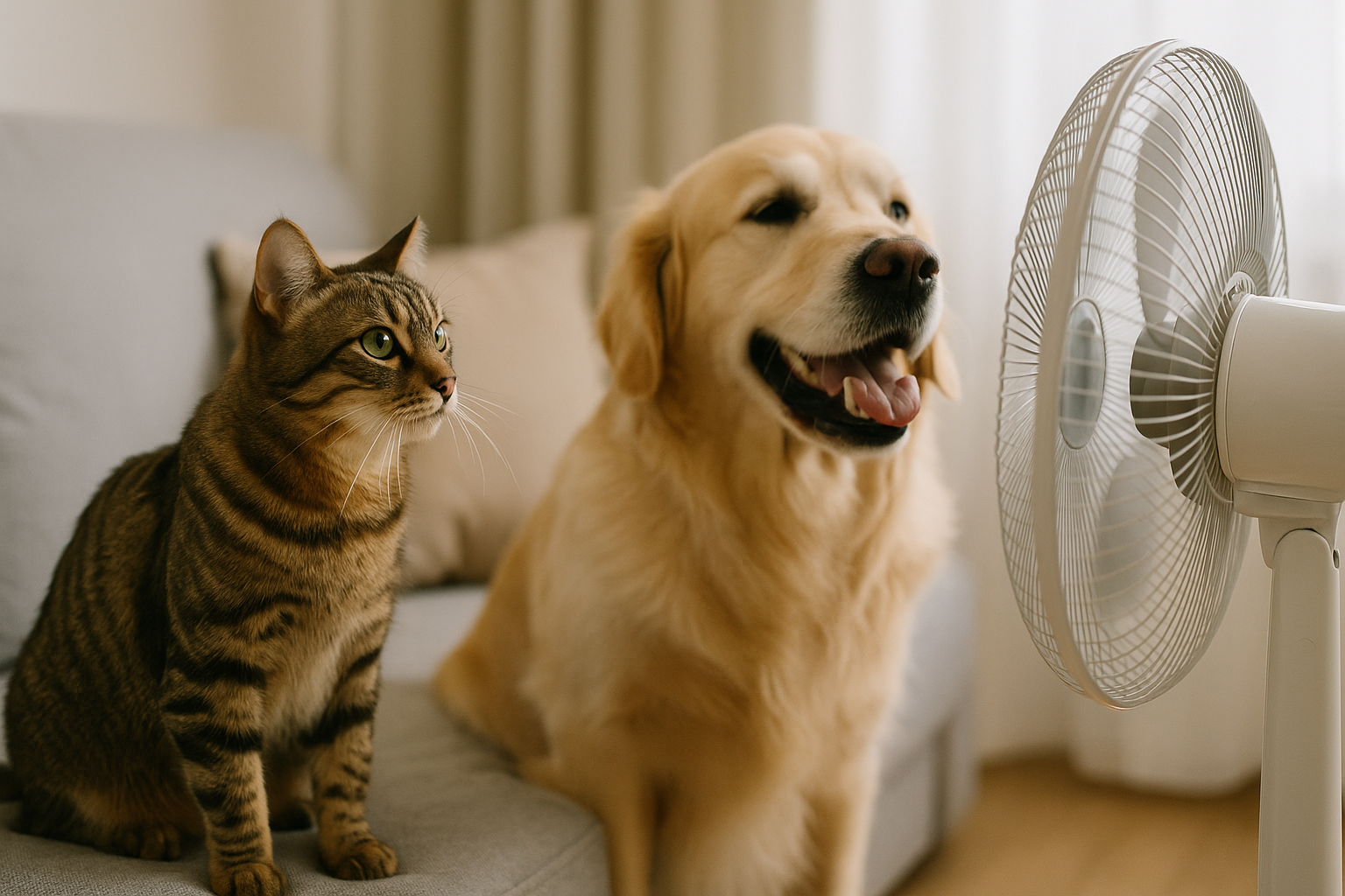 Aria condizionata e ventilatore: miti e realtà sui rischi per cani e gatti