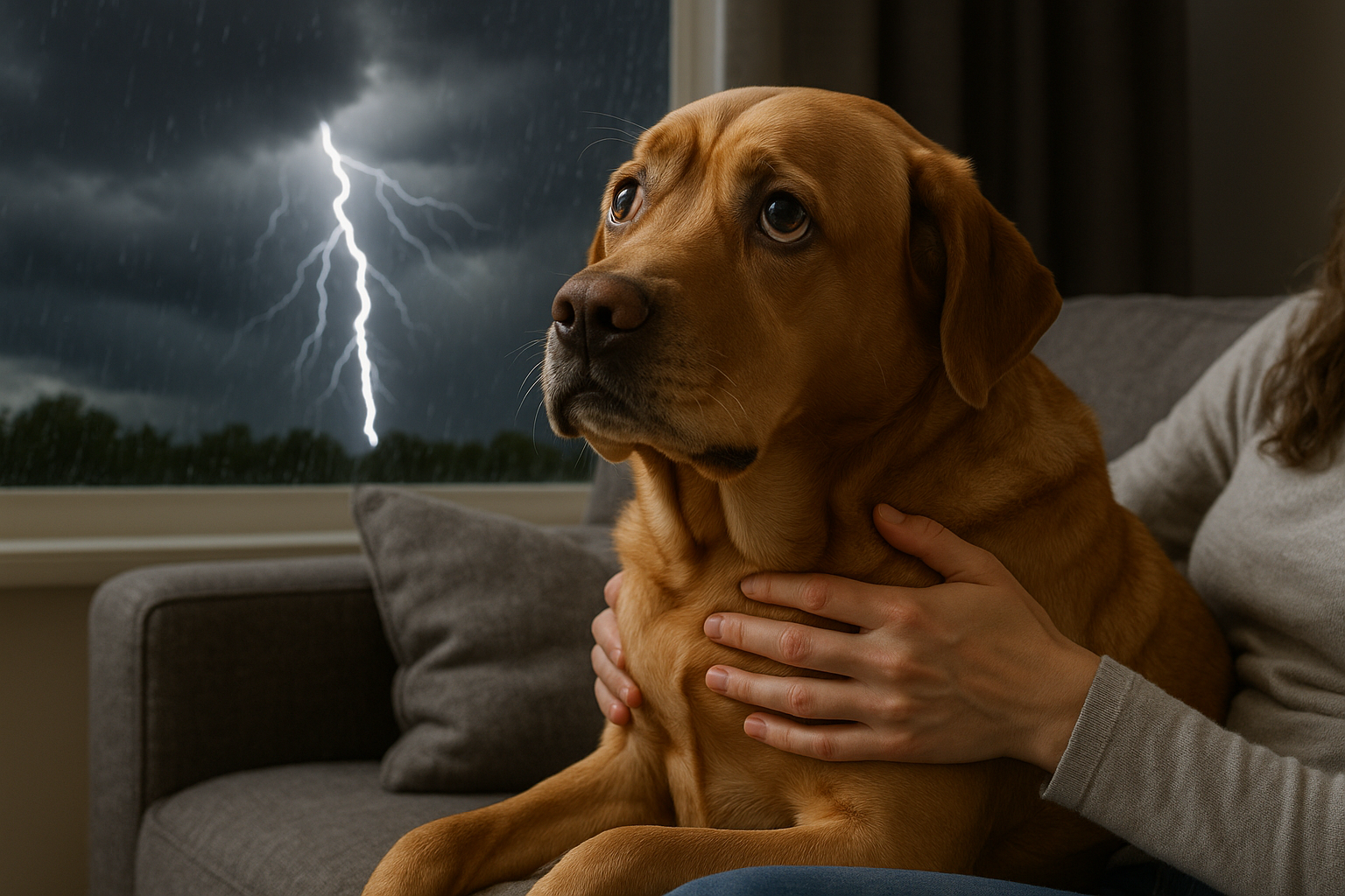 Temporali estivi e paura nei cani: perché alcuni animali soffrono di più