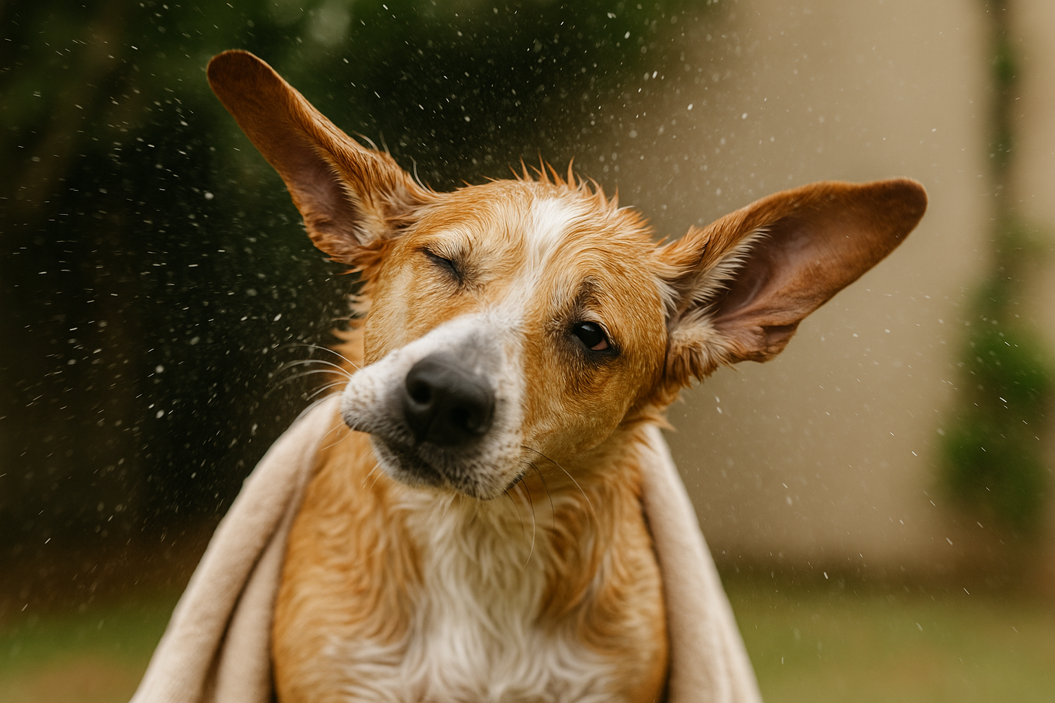Cani che scuotono la testa dopo il bagno: distinguere il comportamento normale dall'otite