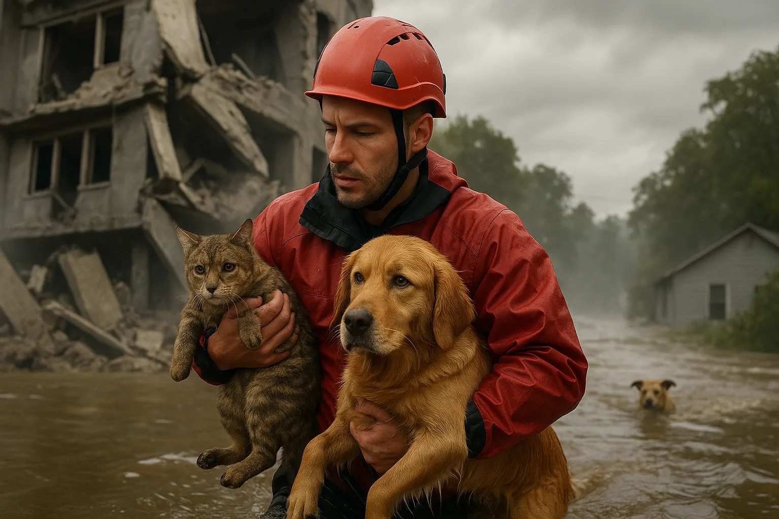 Terremoti e alluvioni: come i soccorritori ritrovano e salvano gli animali domestici in disastri naturali