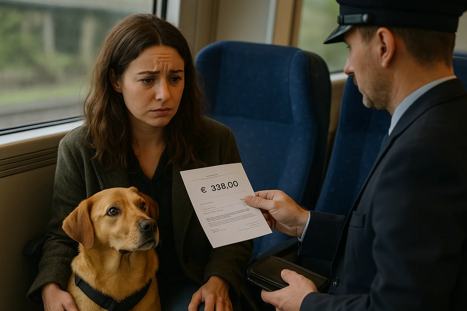 Multa dopo 390 giorni per il biglietto del cane in treno: cosa dice la legge