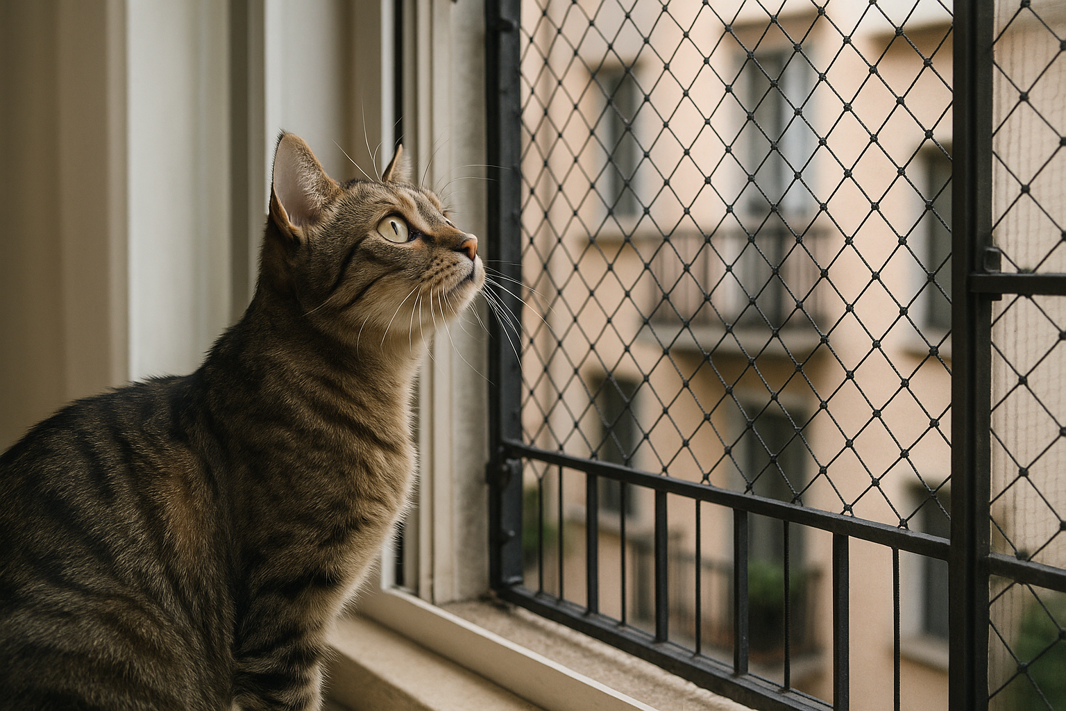 Gatti in estate: proteggere da cadute da finestre e balconi aperti