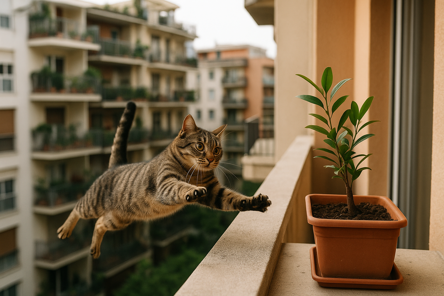 Finestre aperte in estate: perché i gatti rischiano più cadute dai balconi