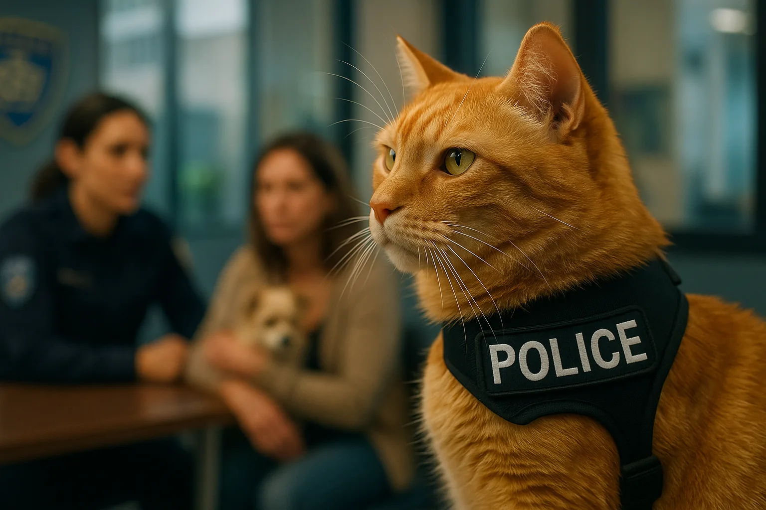 Quando gli animali domestici diventano eroi: Cheops il gatto della polizia e altre storie di vocazione