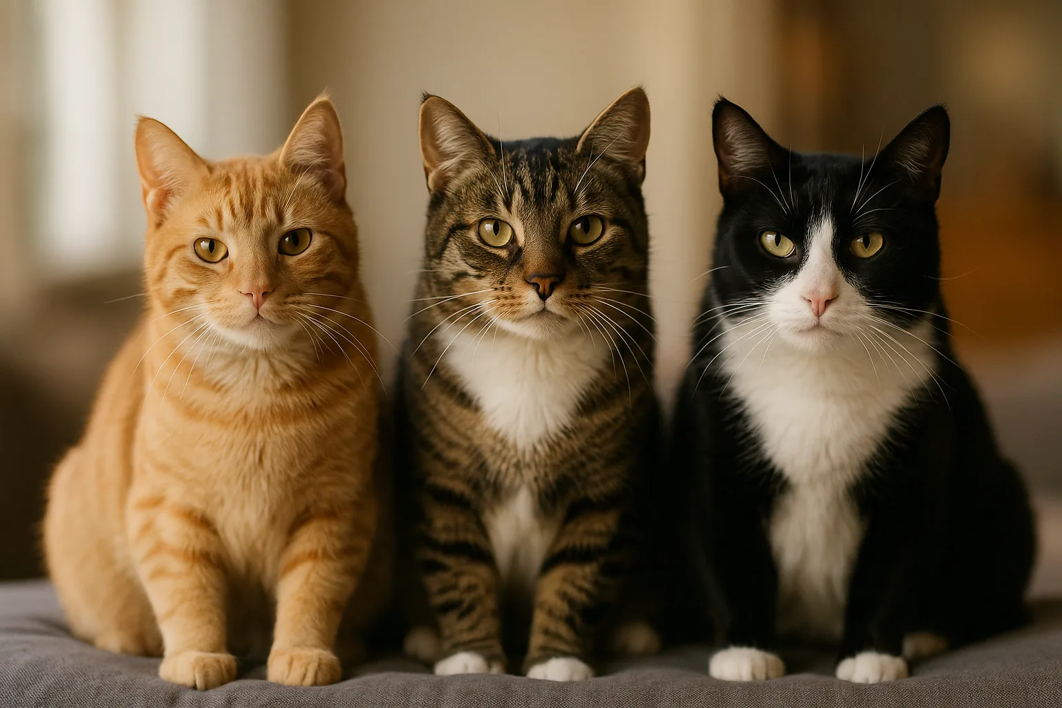 Gatti FeLV positivi come insegnanti: Scarabocchio, Virgola e Lineetta spiegano l'amore ai futuri adottanti