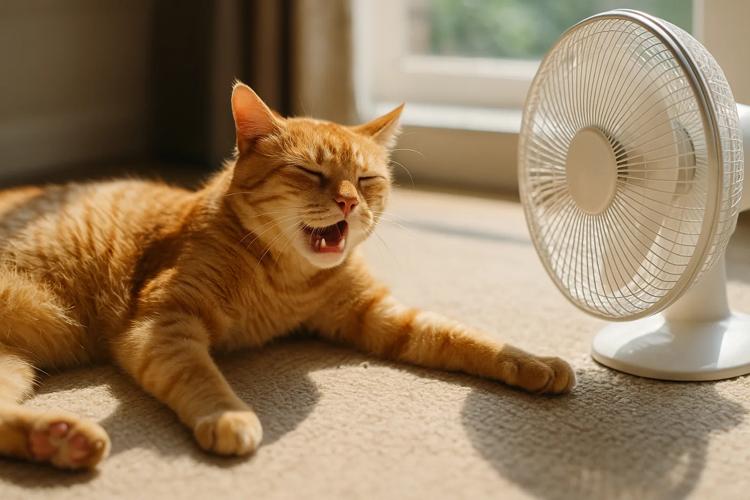 Gatta sopravvive a 45°C: come il calore estremo colpisce i gatti