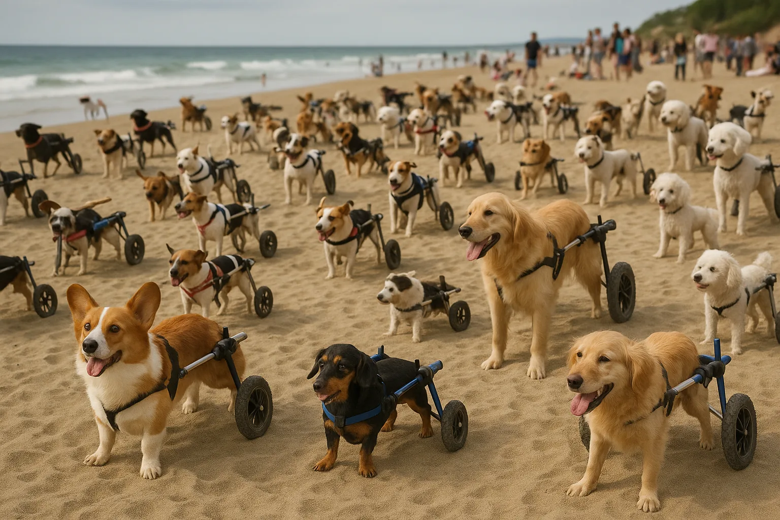 Cani in sedia a rotelle: la spiaggia di Las Moreras e il movimento di inclusione per pet disabili