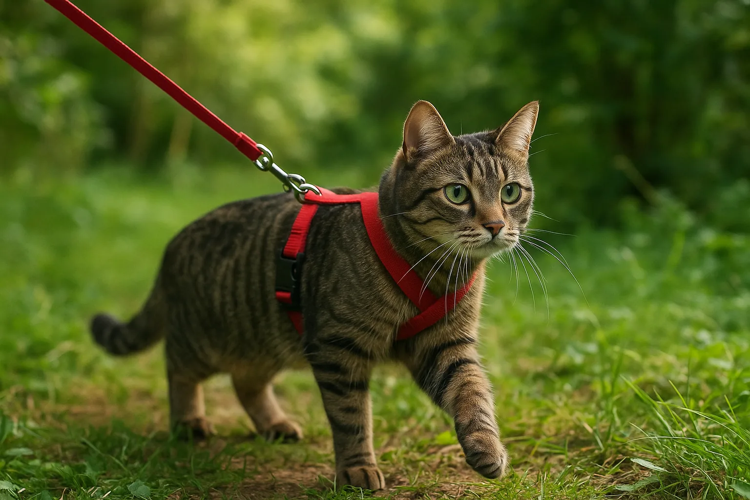 Gatti al guinzaglio: quando la passeggiata diventa un'esperienza positiva
