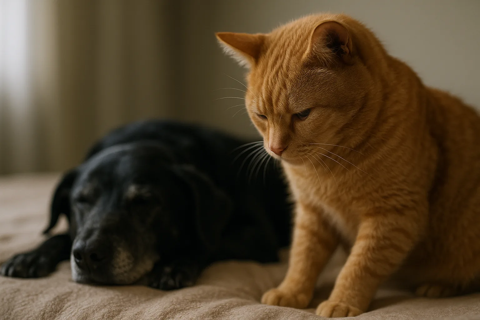 Il lutto negli animali: quando il gatto soffre la perdita della migliore amica