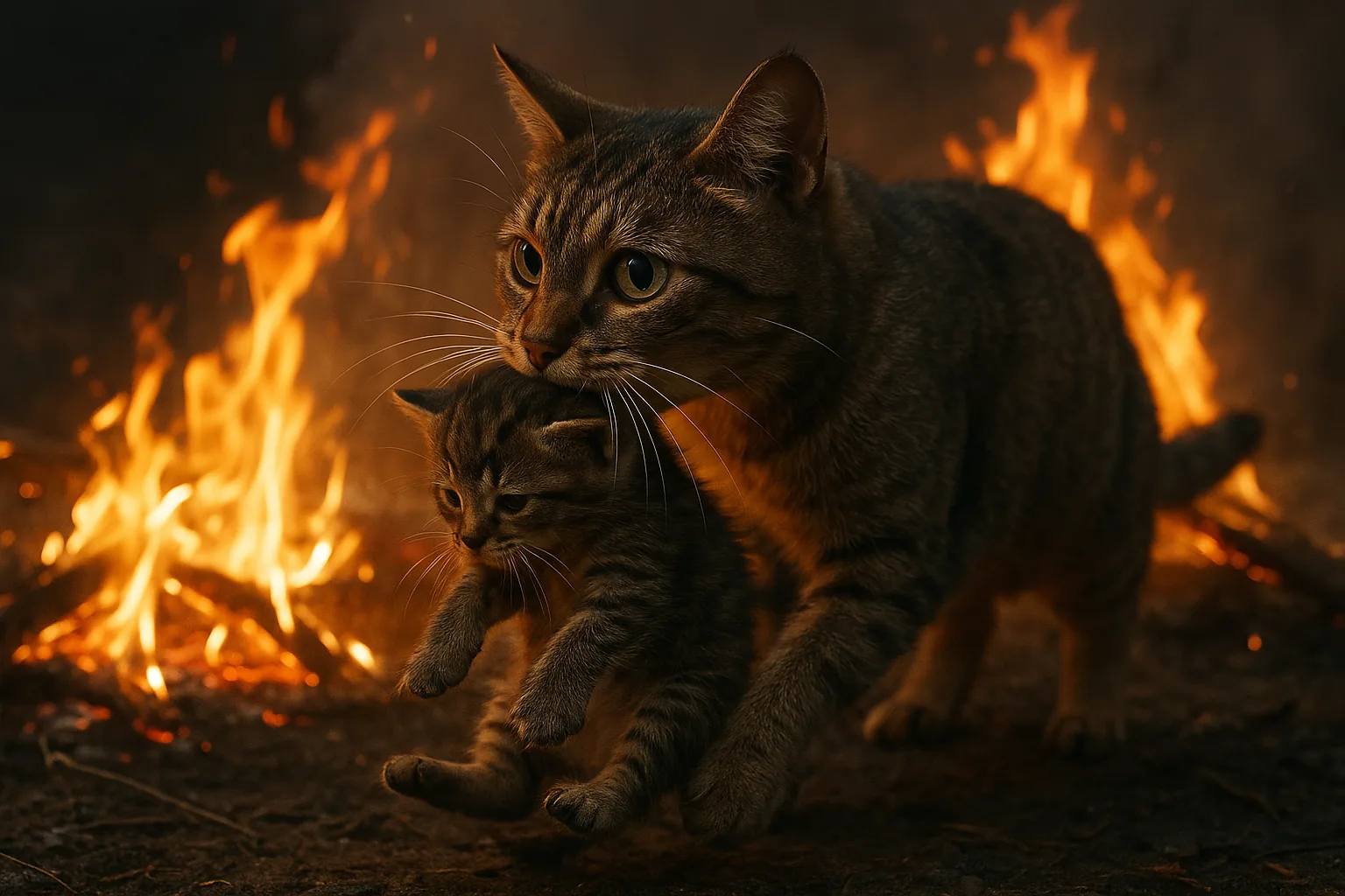 Istinto materno felino: perché le gatte proteggono i cuccioli a ogni costo
