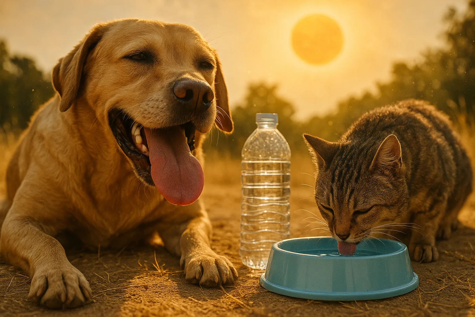 Caldo estremo d'estate: come mantenere il benessere di cani e gatti durante l'afa 2026