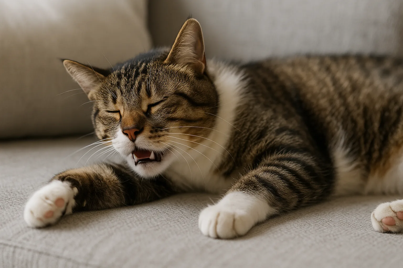 Respiro veloce nel gatto a riposo: quando è emergenza e cosa fare subito