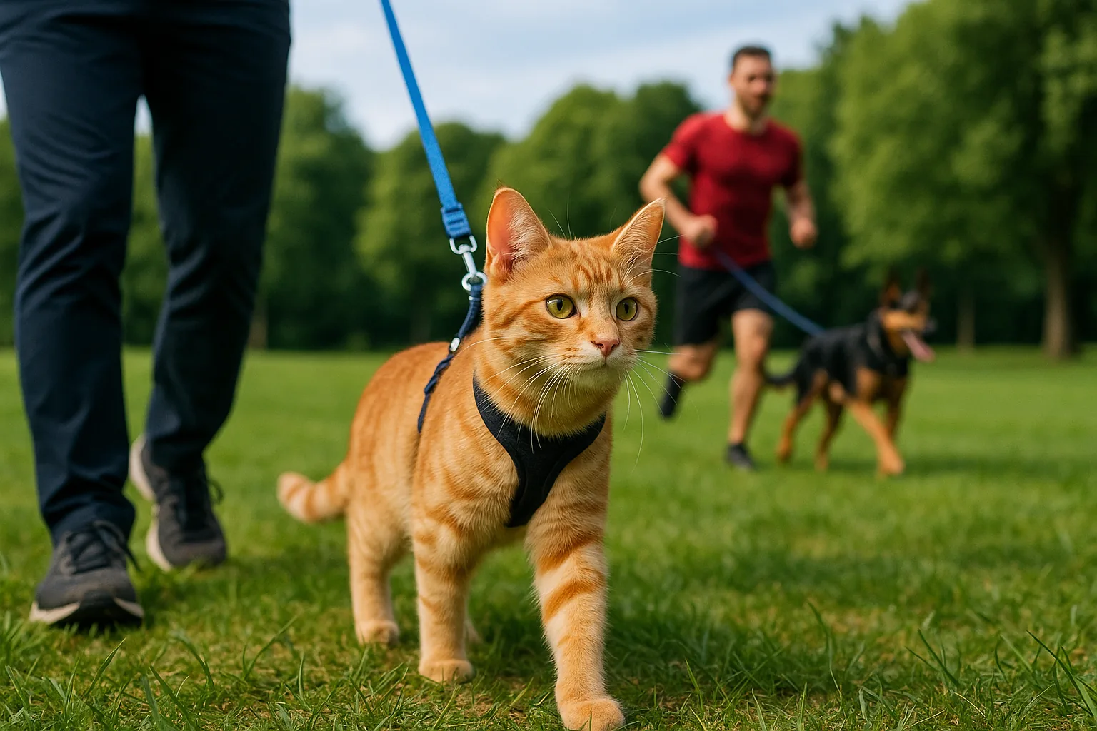 Gatti al guinzaglio e cani sportivi: quando il movimento rinforza il legame