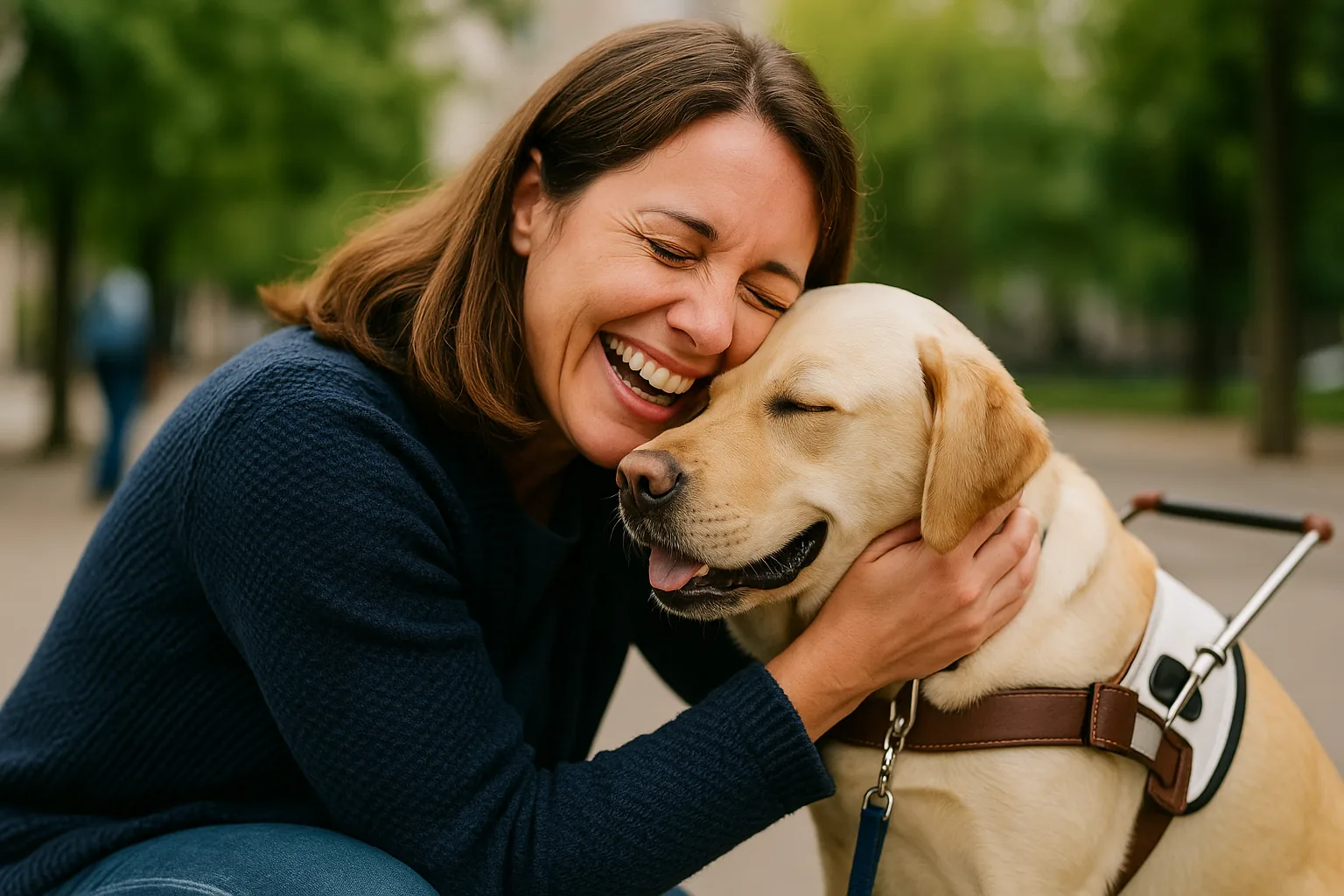 Cani guida: l'addio commovente alle famiglie affidatarie prima di iniziare il lavoro