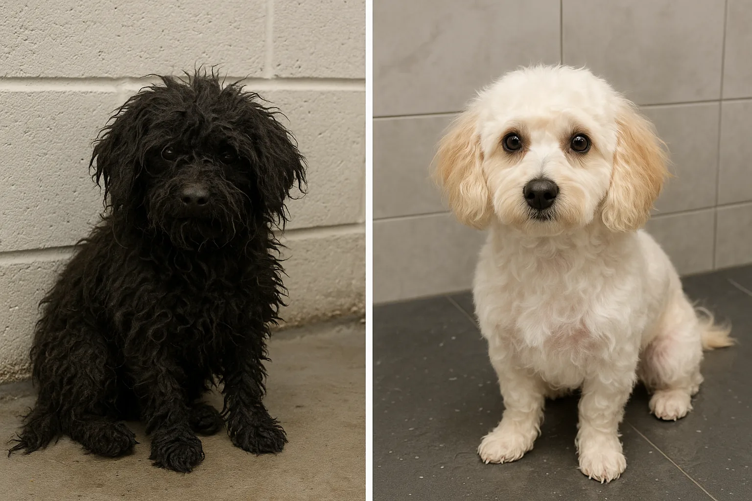 Cagnolina gialla salvata a New York: 16 bagni per scoprire il suo vero colore