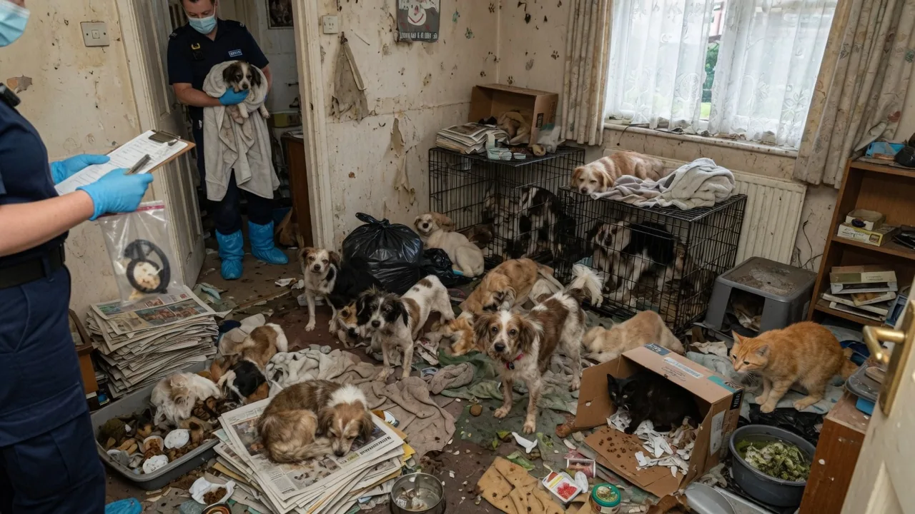 Operazione di soccorso in Inghilterra: RSPCA scopre decine di cani e gatti in condizioni critiche, uomo condannato