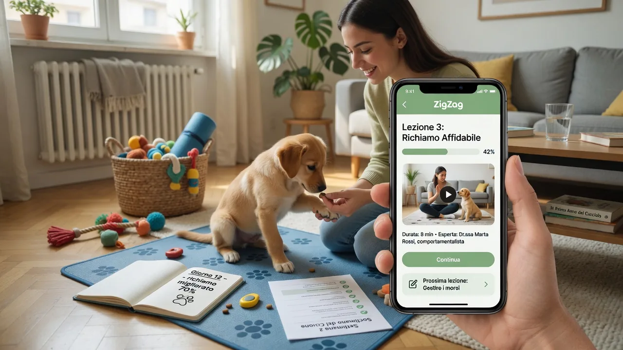 Zigzag: l'app per educare il cucciolo e gestire l'ansia da separazione