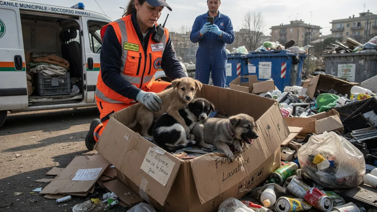 Cuccioli abbandonati nei posti più strani: le operazioni di soccorso che salvano vite