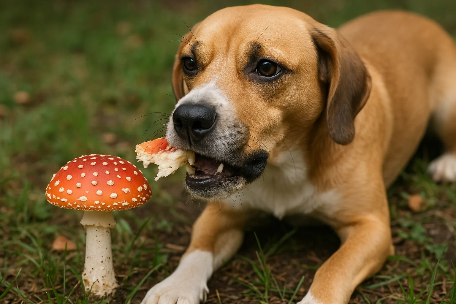 Cane ha mangiato un fungo: intossicazione, sintomi e intervento d'emergenza